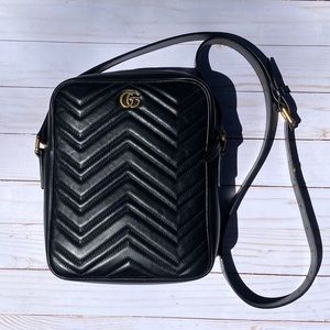Gucci Marmont Matelasse Square Shoulder Bag